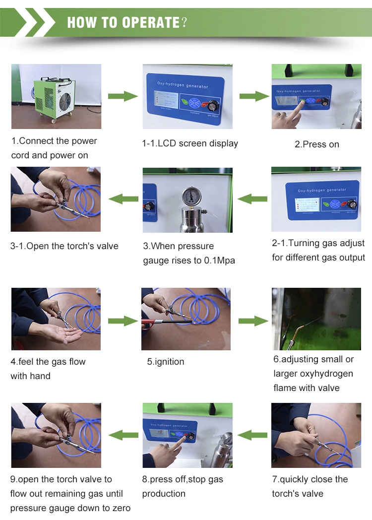 300lph Enamelled Copper Wire Welding Hydrogen Oxygen Water Gas Generator